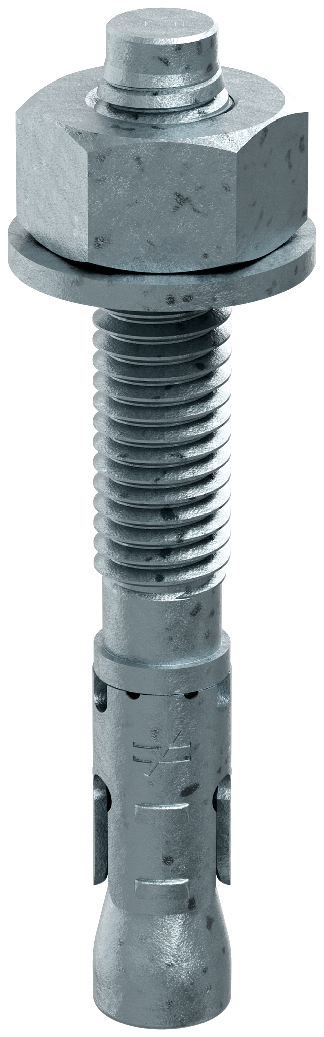Simpson Strong-Tie STB2-50334MGF25 Strong-Bolt® 2 — 1/2 in. x 3-3/4 in. Mechanically Galvanized Wedge Anchor, Fully Assembled (25-Qty)