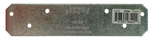 Simpson Strong-Tie HRS6 HRS 6 in. 12-Gauge Galvanized Heavy Strap Tie