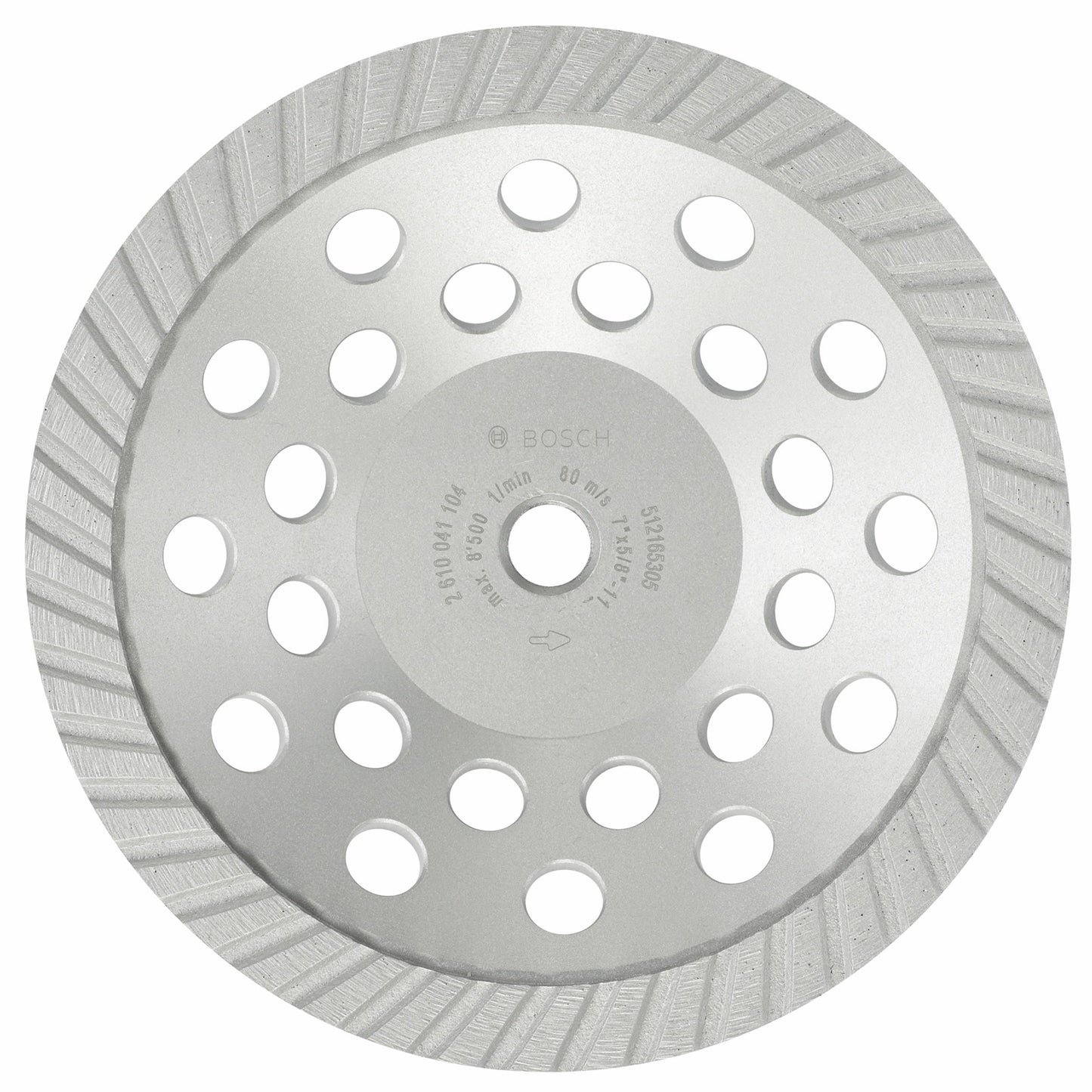Disco de copa de diamante turbo BOSCH DC730S de 7 pulgadas