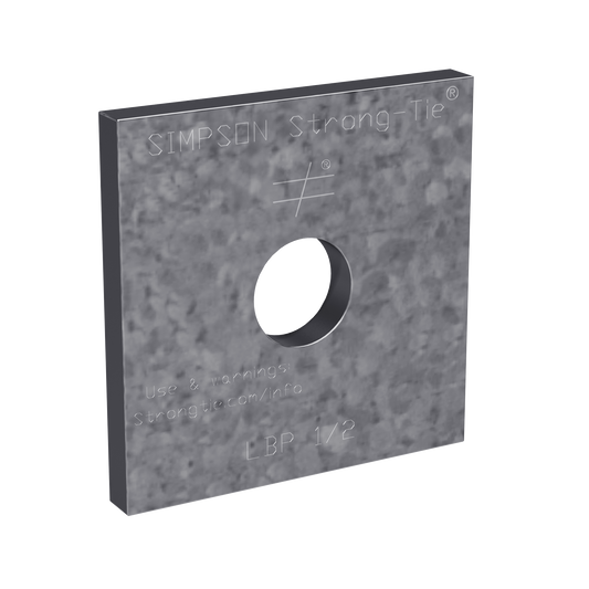Simpson Strong-Tie LBP 5/8 LBP 2 in. x 2 in. Galvanized Bearing Plate for 5/8-in. Dia. Anchor Bolt (Pack of 3000)