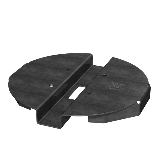 Simpson Strong-Tie PBV10PC PBV 10-in. Black Powder-Coated Hidden Standoff Post Base for Viga Post