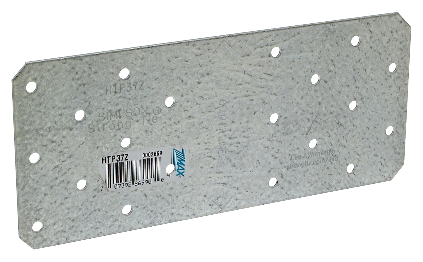 Simpson Strong-Tie HTP37Z HTP 3 in. X 7 in. ZMAX® Galvanized Heavy Tie Plate (Pack of 3000)