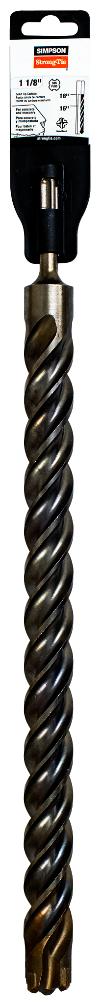 Simpson Strong-Tie MDPL11218Q 1-1/8 in. x 18 in. SDS-plus® Quad-Head Shank Drill Bit (Pack of 10)