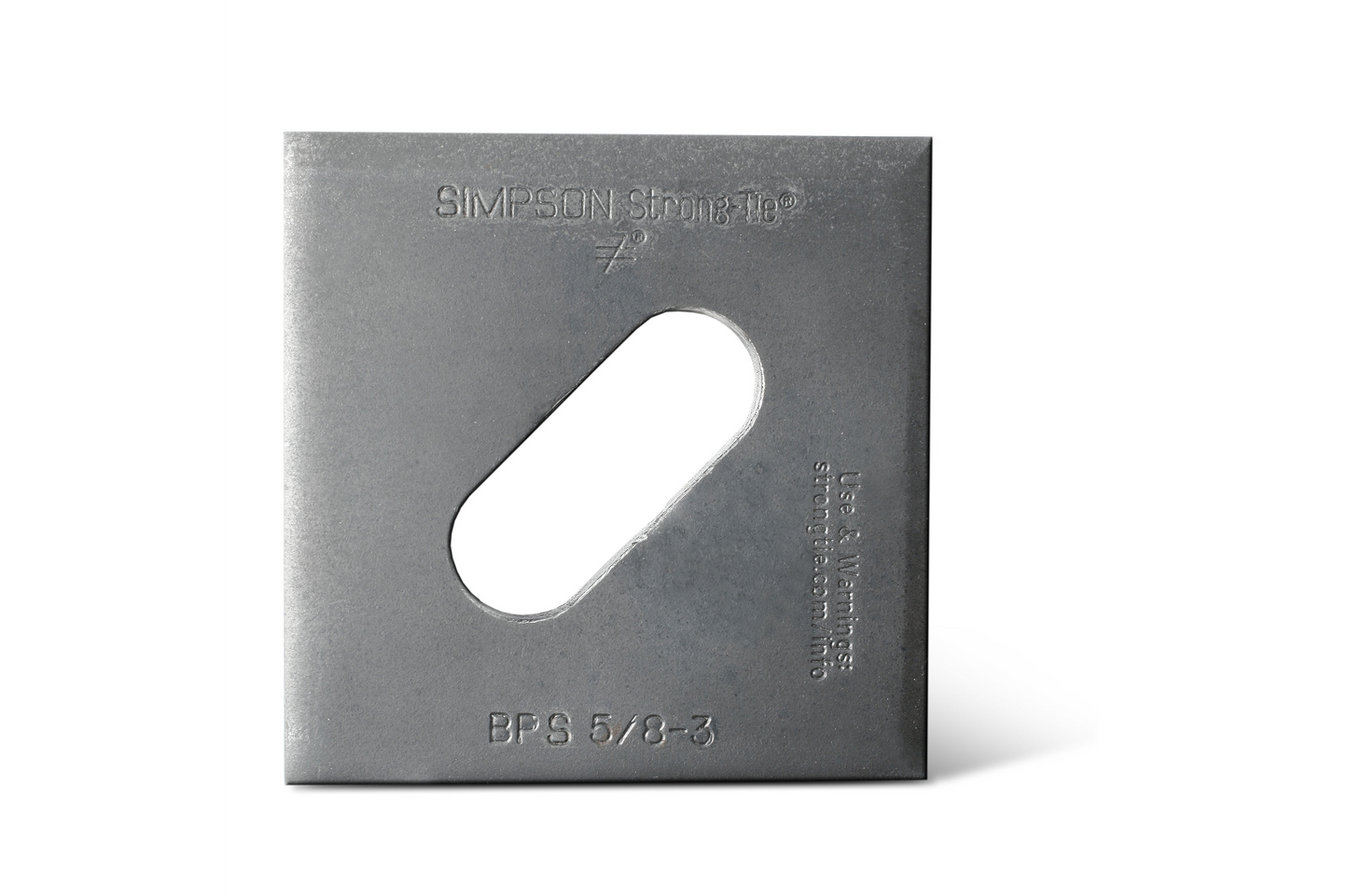 Simpson Strong-Tie BPS 3/4-3HDG BPS 3 in. x 3 in. HDG Slotted Bearing Plate with 3/4 in. Bolt Dia. (Pack of 2000)