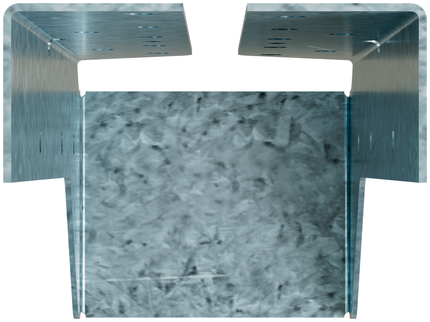 Simpson Strong-Tie HUCQ412Z-SDSG HUCQ Heavy Face-Mount Concealed-Flange Joist Hanger for 4x12 w/ Screws