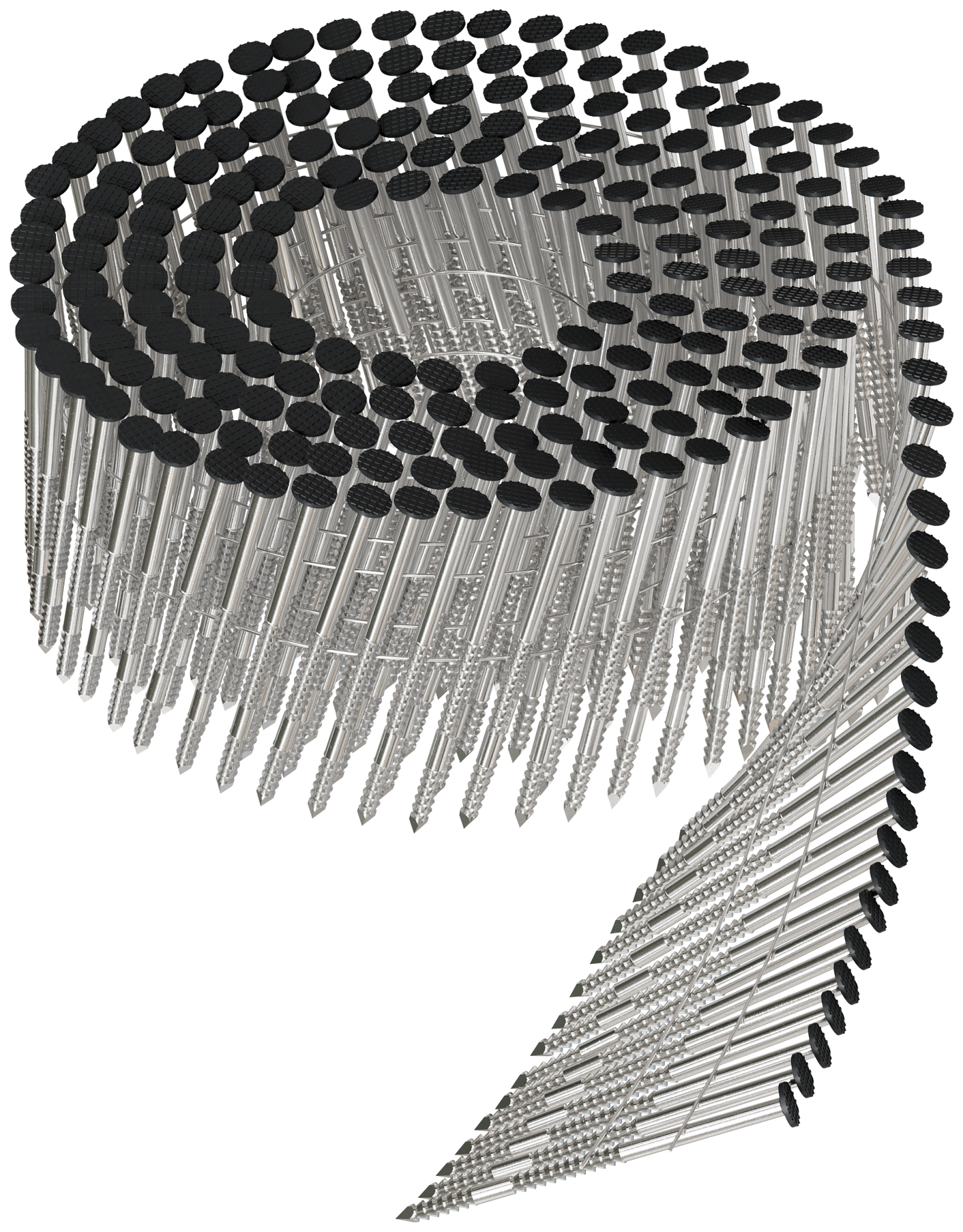 Simpson Strong-Tie S13A200CCB 15° Wire Coil, Painted Full Round Head, Ring-Shank Nail — 2 in. x .092 in. Type 304, Dark Brown (3600-Qty) (Pack of 90)