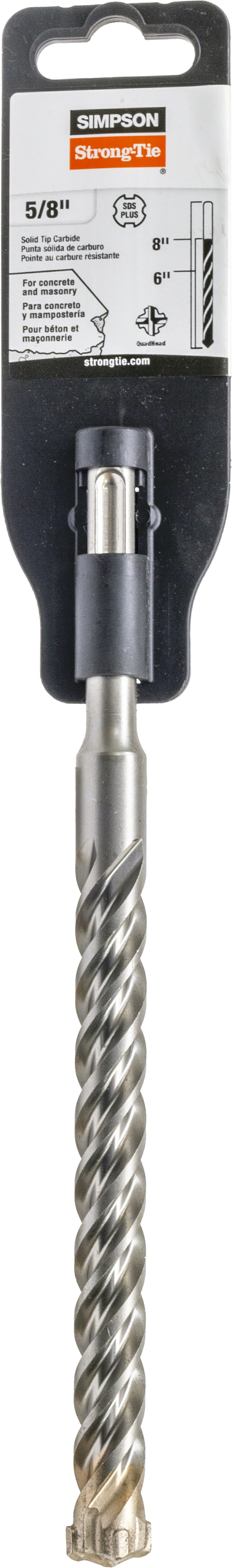 Simpson Strong-Tie MDPL06208Q 5/8 in. x 8 in. SDS-plus® Quad-Head Shank Drill Bit