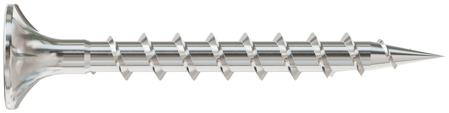 Simpson Strong-Tie T08C162WQM Fiber-Cement Screw — #8 x 1-5/8 in. #2 Square Wafer-Head, Type 316 (1000-Qty) (Pack of 300)