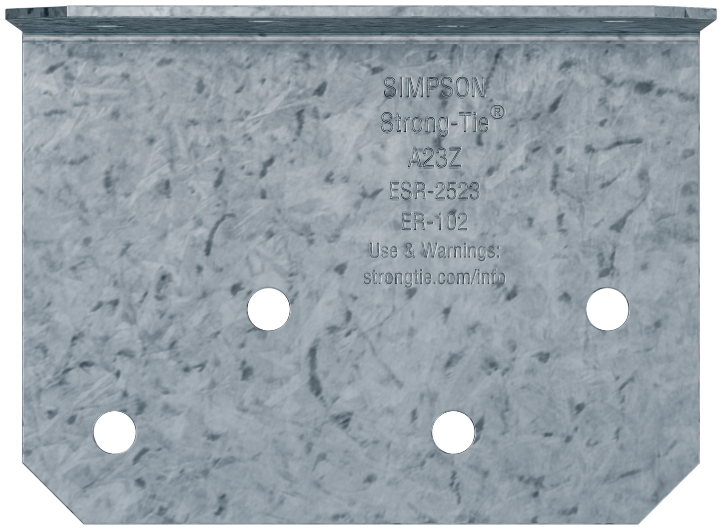 Simpson Strong-Tie A23Z 2 in. x 1-1/2 in. x 2-3/4 in. ZMAX® Galvanized Angle (Pack of 14400)