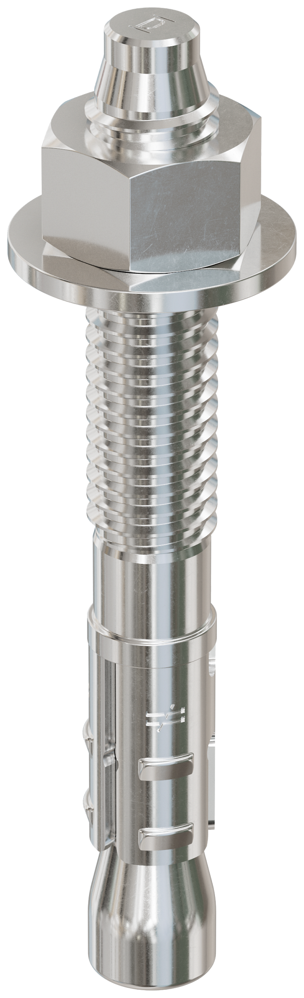 Simpson Strong-Tie STB2-37300S4F50 Strong-Bolt® 2 — 3/8 in. x 3 in. Type 304 Stainless-Steel Wedge Anchor, Fully Assembled (50-Qty) (Pack of 4)