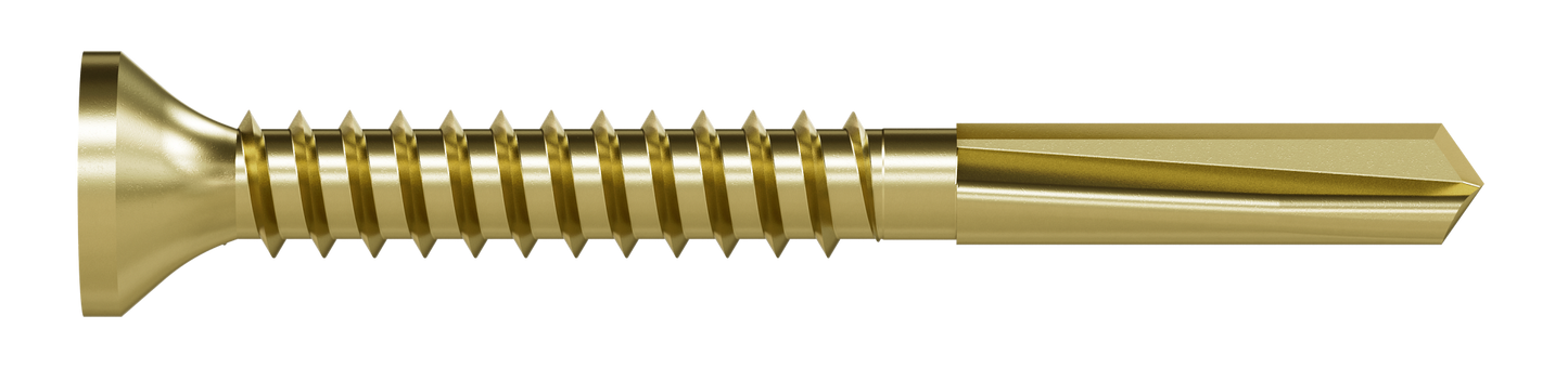 Simpson Strong-Tie PPHD134S1016 Strong-Drive® PPHD SHEATHING-TO-CFS Screw (Collated) — #10 x 1-3/4 in. T25, Yellow Zinc (2000-Qty)