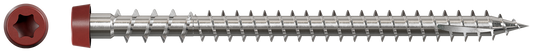 Simpson Strong-Tie DCU234S316RD01 Deck-Drive™ DCU COMPOSITE Screw (Collated) — #10 x 2-3/4 in. Type 316, Red 01 (1000-Qty)