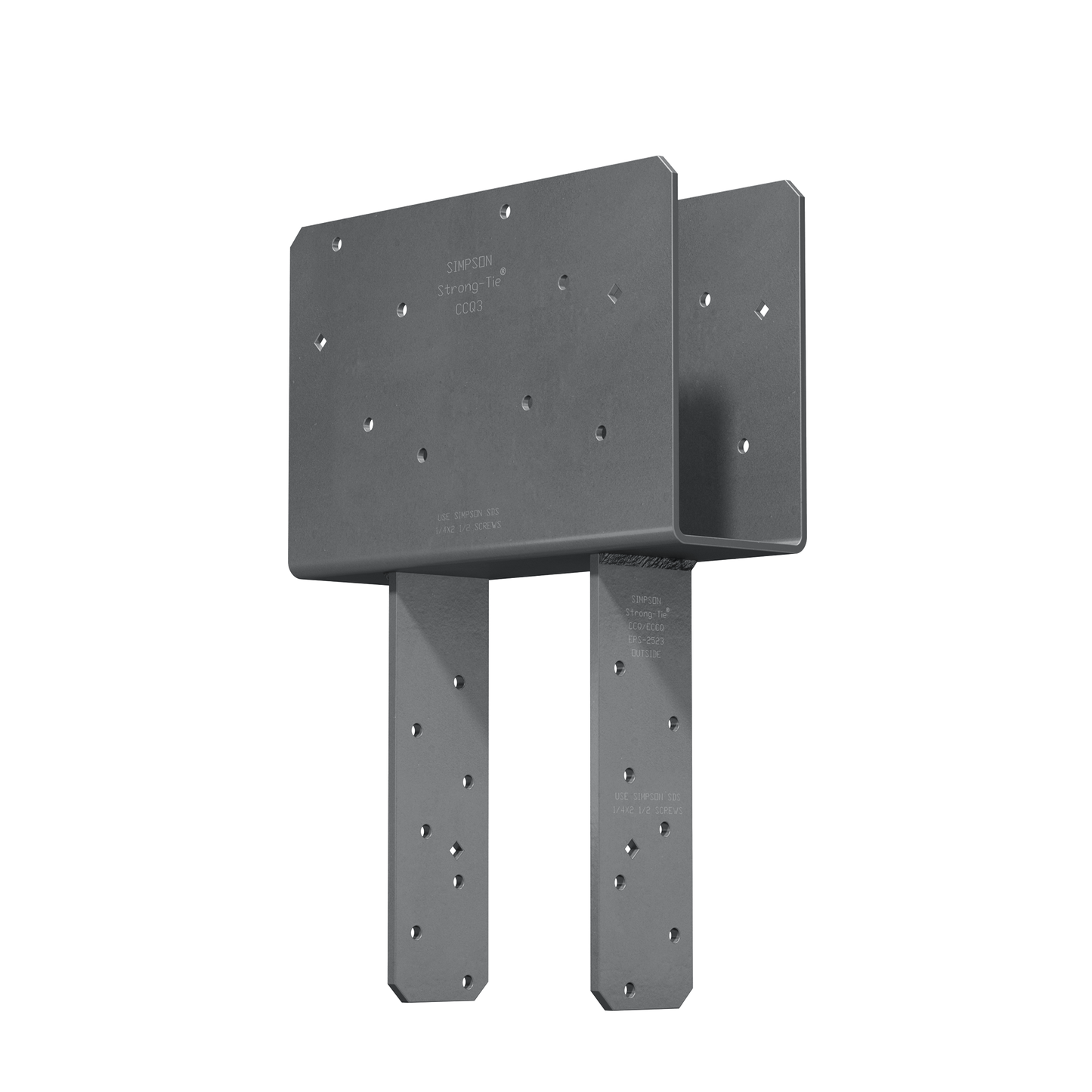 Simpson Strong-Tie CCQ3-6SDS2.5 CCQ™ Column Cap for 3-1/8 in. Beam, 6x Post with Strong-Drive® SDS Screws
