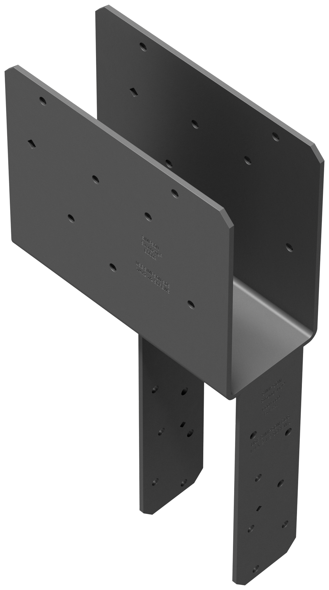 Simpson Strong-Tie ECCQ3-4SDS2.5 ECCQ™ End Column Cap for 3-1/8 in. Beam, 4x Post, with Strong-Drive® SDS Screws