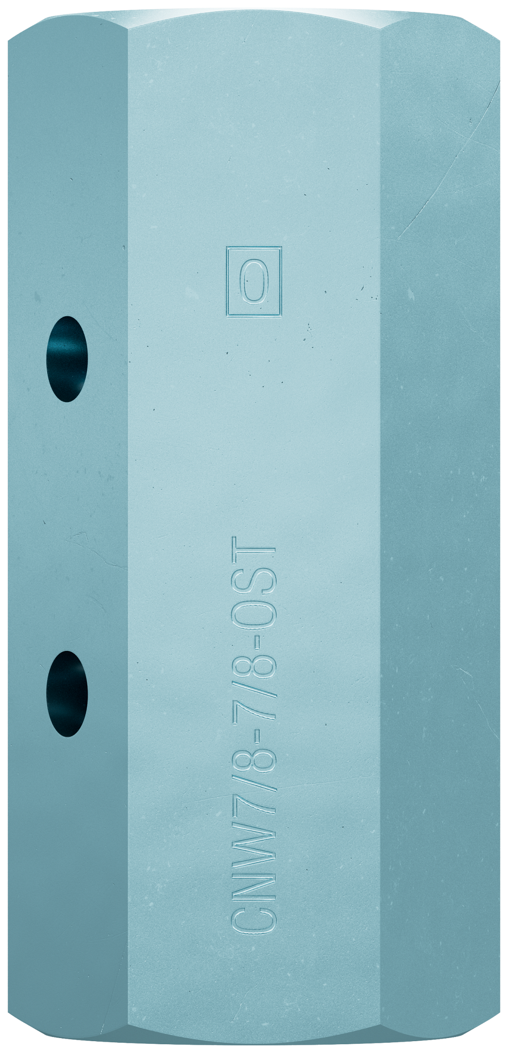 Simpson Strong-Tie CNW7/8-7/8-OST CNW 7/8 in. to 7/8 in. Oversized Thread Coupler Nut with Witness® Hole (Pack of 25)