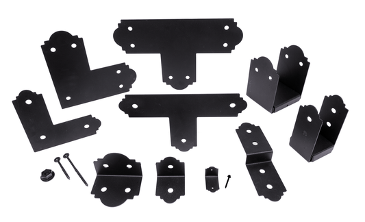 Simpson Strong-Tie APA21 Outdoor Accents® Mission Collection® ZMAX®, Black Powder-Coated 90° Angle for 2x (Pack of 14040)