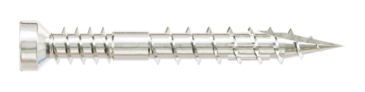 Simpson Strong-Tie FT07114T100 Finish Trim Screw — #7 x 1-1/4 in. T10, Trim-Head, Type 316 (100-Qty) (Pack of 5)
