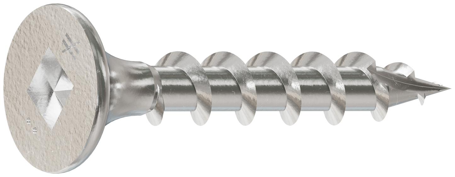 Simpson Strong-Tie S06100D100 Bugle-Head Wood Screw, Square Drive — #6 x 1 in. #2 Square, Type 305 (100-Qty) (Pack of 20)