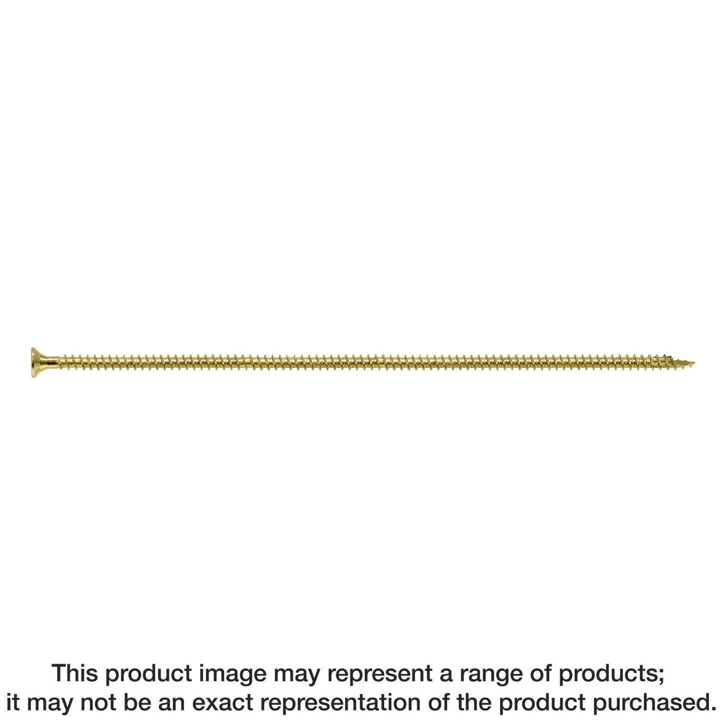 Simpson Strong-Tie SDCF221334 Strong-Drive® SDCF TIMBER-CF Screw — 0.315 in. x 13-3/4 in. T40, Yellow Zinc (250-Qty)