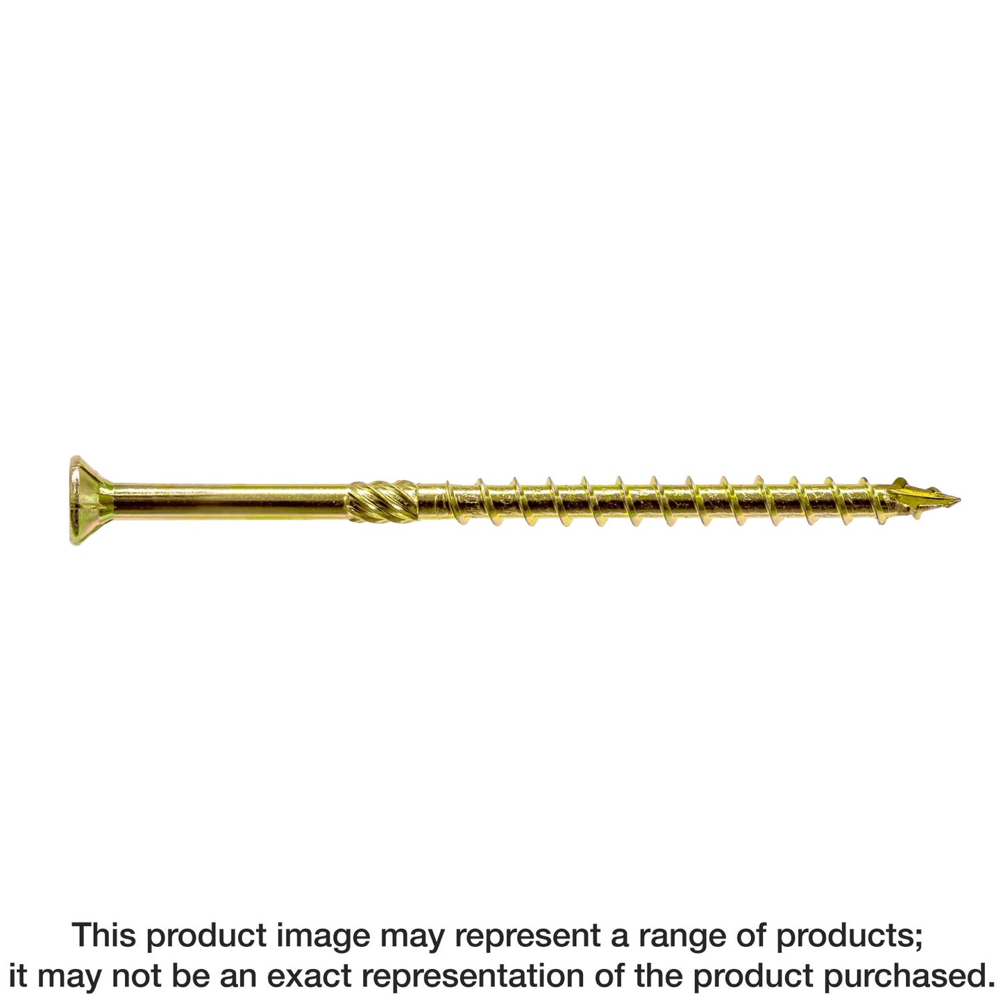 Simpson Strong-Tie SDCP22512 Strong-Drive® SDCP TIMBER-CP Screw — 0.315-in. x 5-1/2-in. T40, Yellow Zinc (250-Qty)