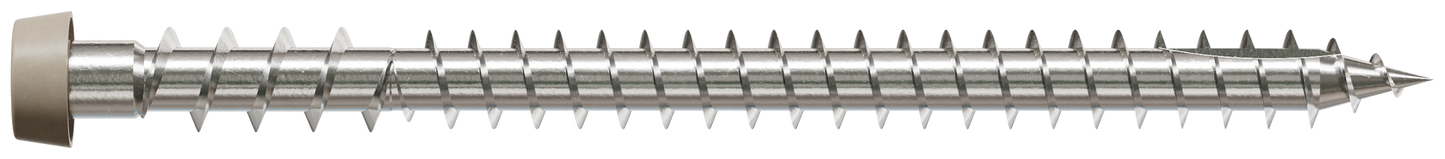 Simpson Strong-Tie DCU234P316GR05 Deck-Drive™ DCU COMPOSITE Screw — #10 x 2-3/4 in. T20, Type 316, Gray 05 (350-Qty) (Pack of 300)