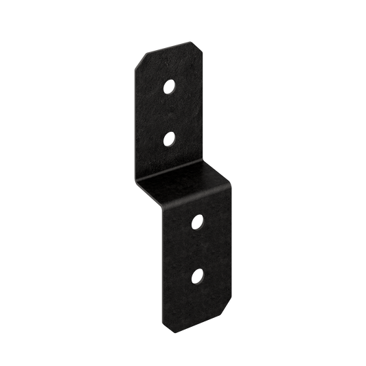 Simpson Strong-Tie APVDJT2R-4 Outdoor Accents® Avant Collection™ 3-in. ZMAX®, Black Powder-Coated Deck Joist Tie for Rough 2x