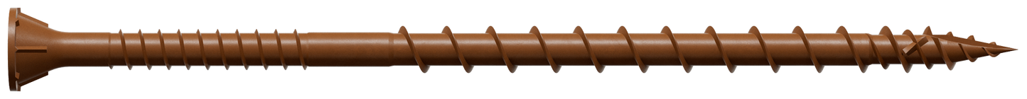 Simpson Strong-Tie DSVR4MB Deck-Drive™ DSV WOOD Screw — #10 x 4 in. T-25, Flat Head, Quik Guard®, Red (1000-Qty) (Pack of 64)