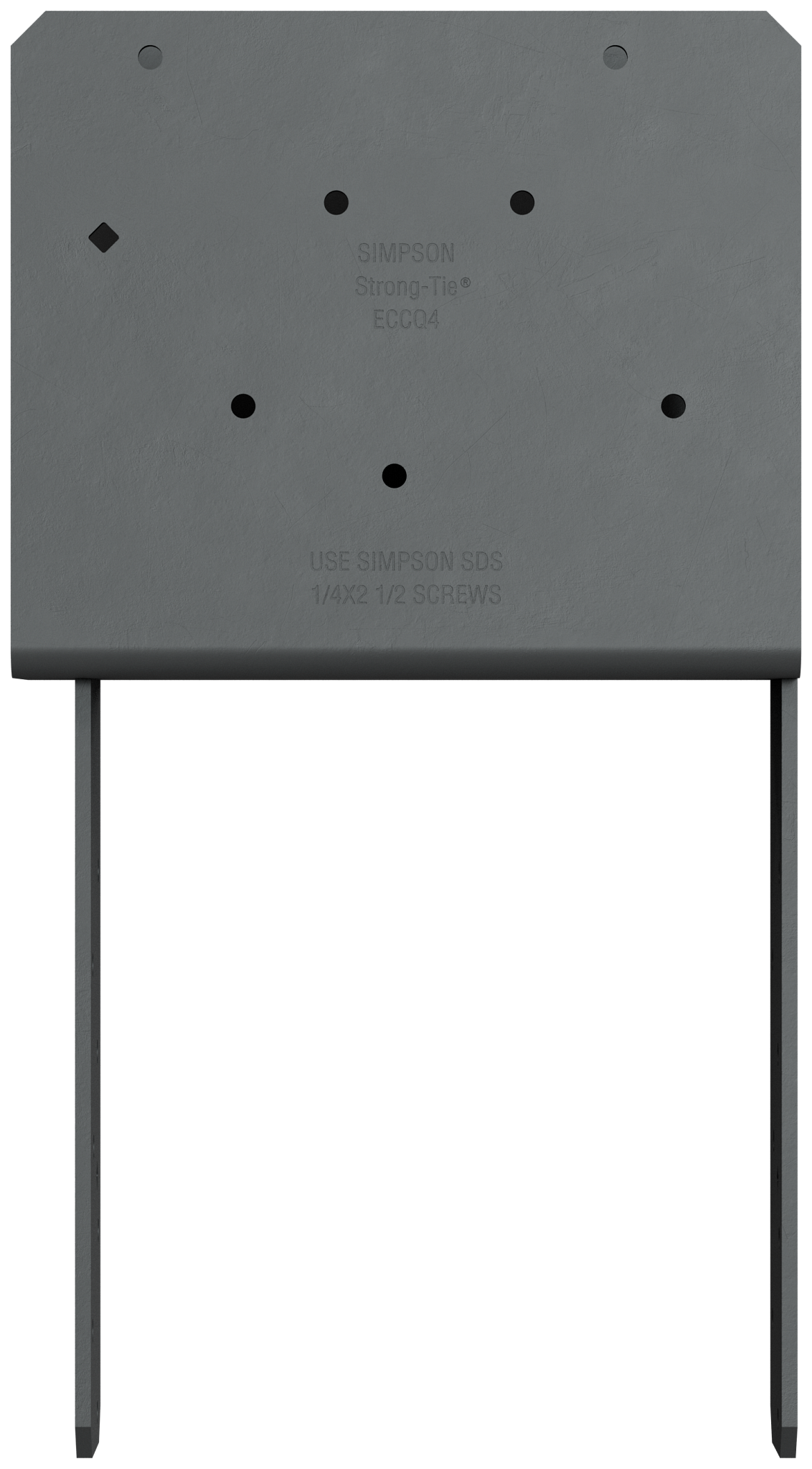 Simpson Strong-Tie ECCQ48SDS2.5 ECCQ™ End Column Cap for 4x Beam, 8x Post, with Strong-Drive® SDS Screws