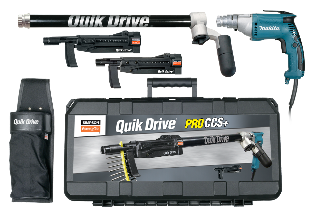 Simpson Strong-Tie PROCCS+M25K Quik Drive® PROCCS+ Multi-Purpose Combo System w/ Makita® 2500 RPM Screwdriver Motor (Pack of 60)