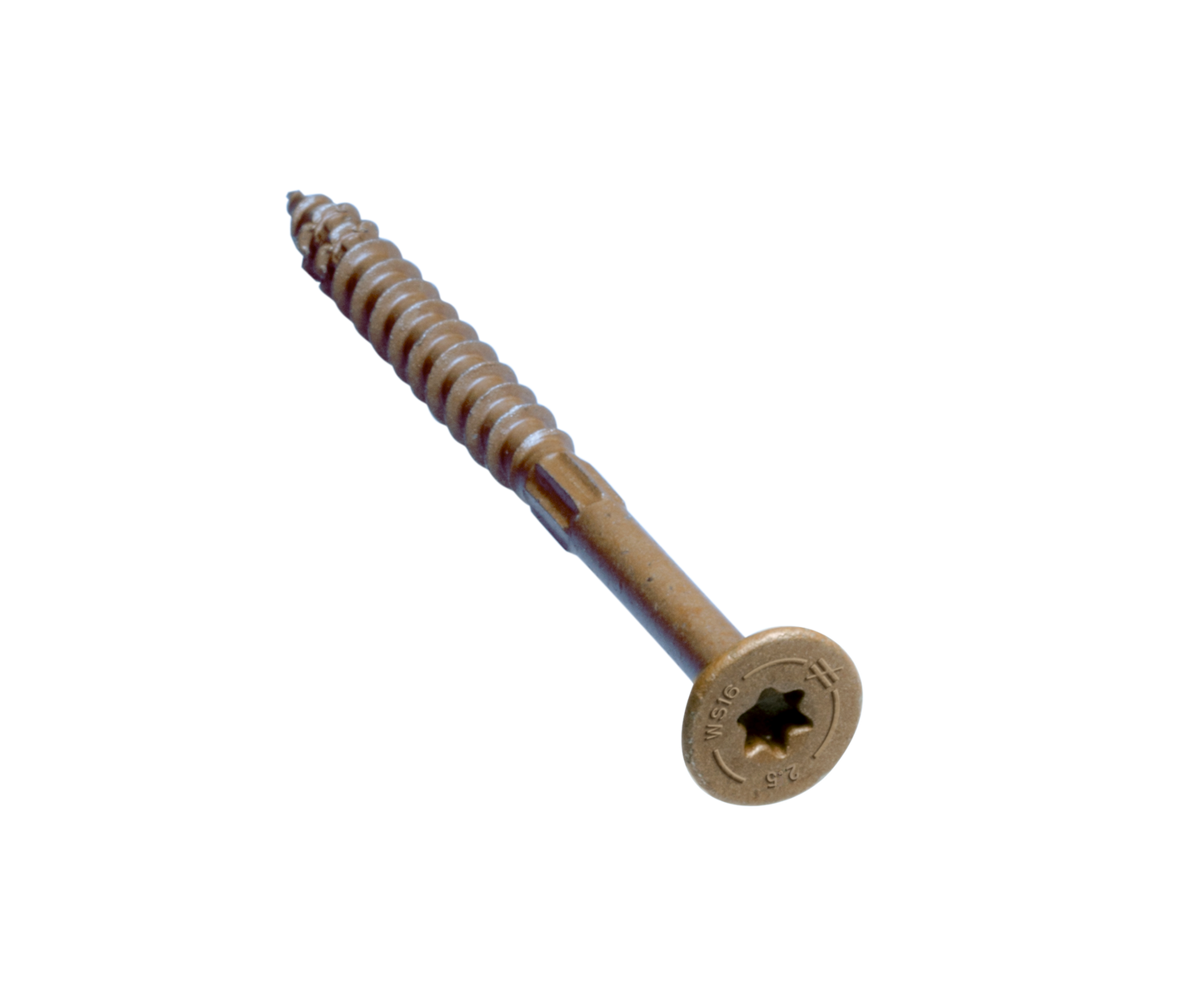 Simpson Strong-Tie SDWS16212QR150 Strong-Drive® SDWS™ FRAMING Screw — 0.160 in. x 2-1/2 in. T25, Quik Guard®, Tan (150-Qty) (Pack of 3)