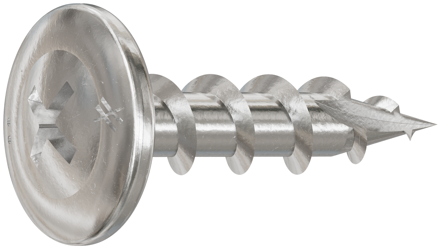 Simpson Strong-Tie S08C075KQC Wire-Lath Modified Truss-Head Screw — #8 x 3/4 in., #2 Phillips Head, Type 305 (100-Qty) (Pack of 5)