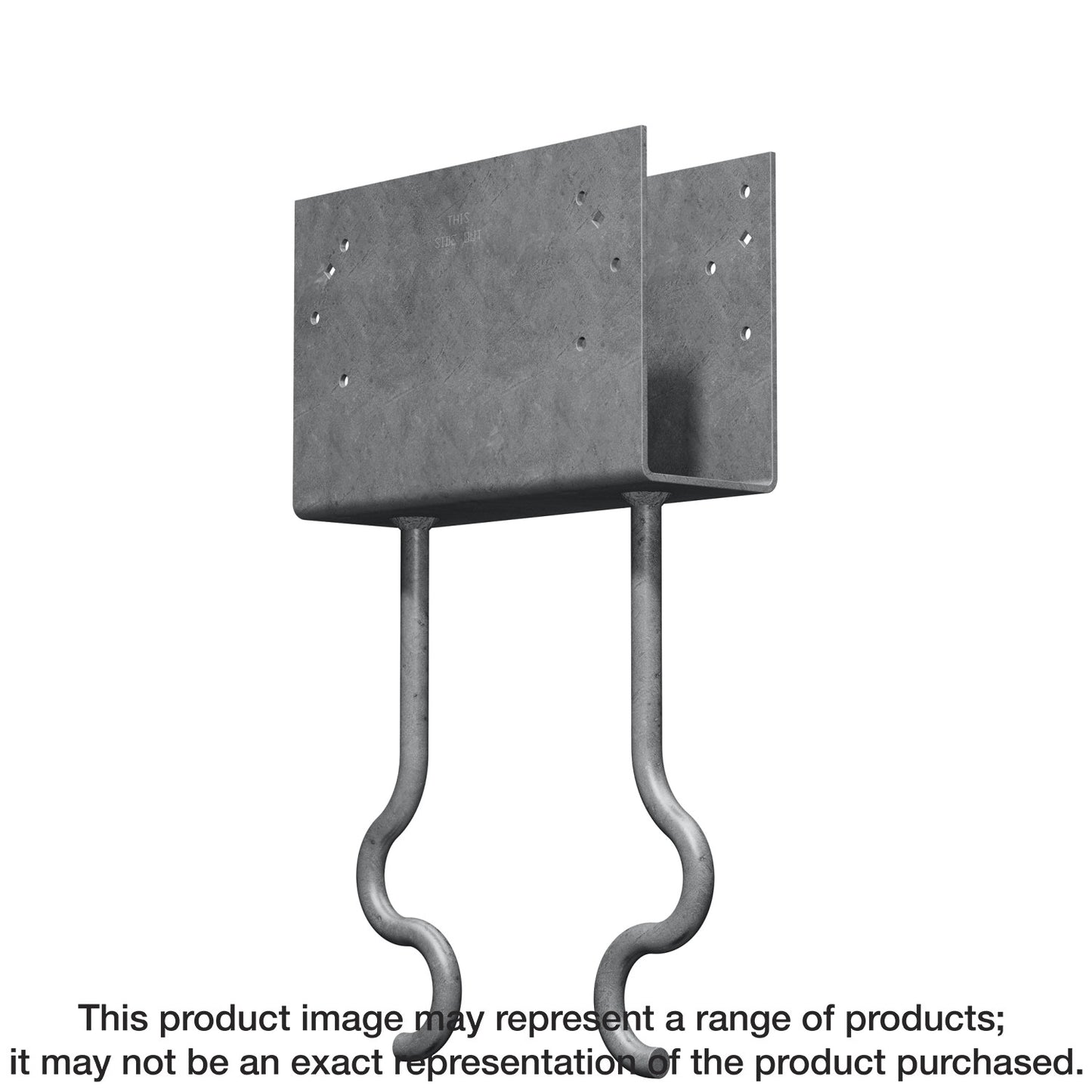 Simpson Strong-Tie CCQM3.62-SDSHDG CCQM® Hot-Dip Galvanized Column Cap for 3-5/8 in. Beam, with Strong-Drive® SDS Screws (Pack of 2)