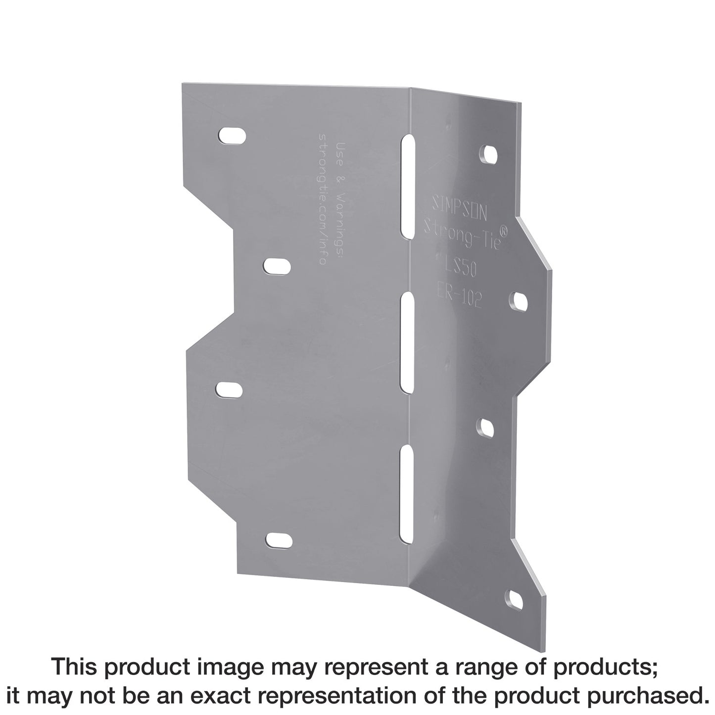 Simpson Strong-Tie LS50SS LS 4-7/8 in. 18-Gauge Stainless-Steel Adjustable L Angle (Pack of 10)