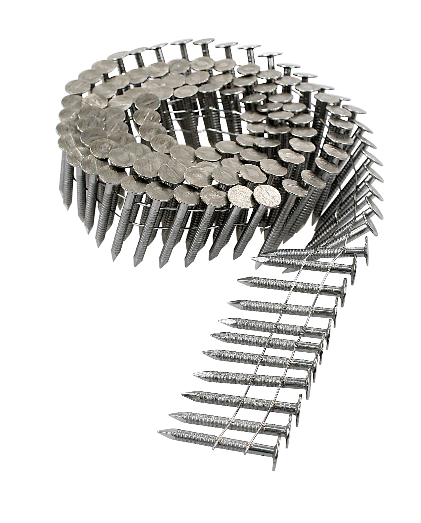 Simpson Strong-Tie T11A125RNJ 15° Wire Coil, Full Round Head, Ring-Shank Roofing Nail — 1-1/4 in. Type 316 (3600-Qty)