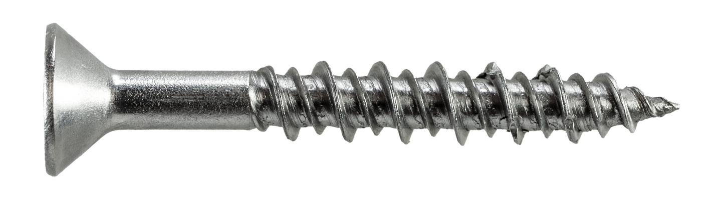Simpson Strong-Tie T10J150FXC Marine Screw, Flat Head — #10 x 1-1/2 in. #2 Phillips Drive, Type 316 (100-Qty) (Pack of 5)