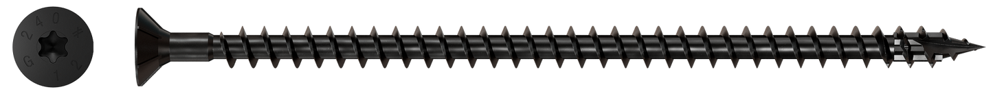 Simpson Strong-Tie SDCF12X240-R25 Strong-Drive® SDCF TIMBER-CF Screw — 0.470 in. x 9-1/2 in. T50, E-Coat® (25-Qty) (Pack of 6)