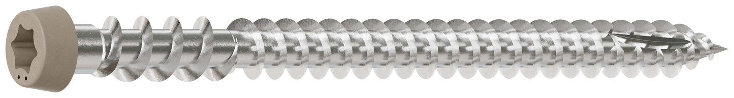 Simpson Strong-Tie DCU234P305GR05 Deck-Drive™ DCU COMPOSITE Screw — #10 x 2-3/4 in. T20, Type 305, Gray 05 (350-Qty)