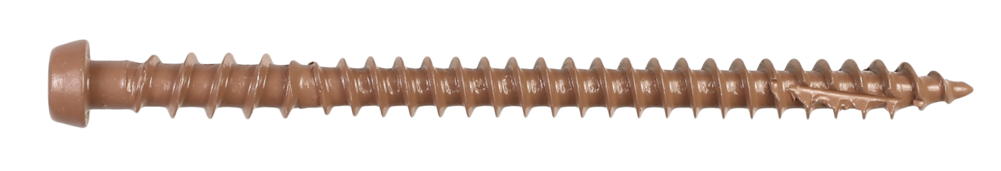 Simpson Strong-Tie DCU234TN03MB Deck-Drive™ DCU COMPOSITE Screw — #10 x 2-3/4 in. T20, Quik Guard®, Tan 03 (1750-Qty)