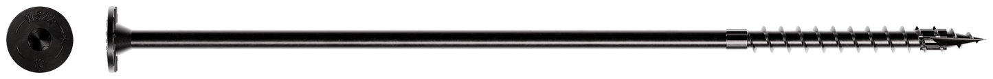 Simpson Strong-Tie SDWS221000DBB Strong-Drive® SDWS™ TIMBER Screw (Exterior Grade) — 0.220 in. x 10 in. T40, Black (250-Qty)