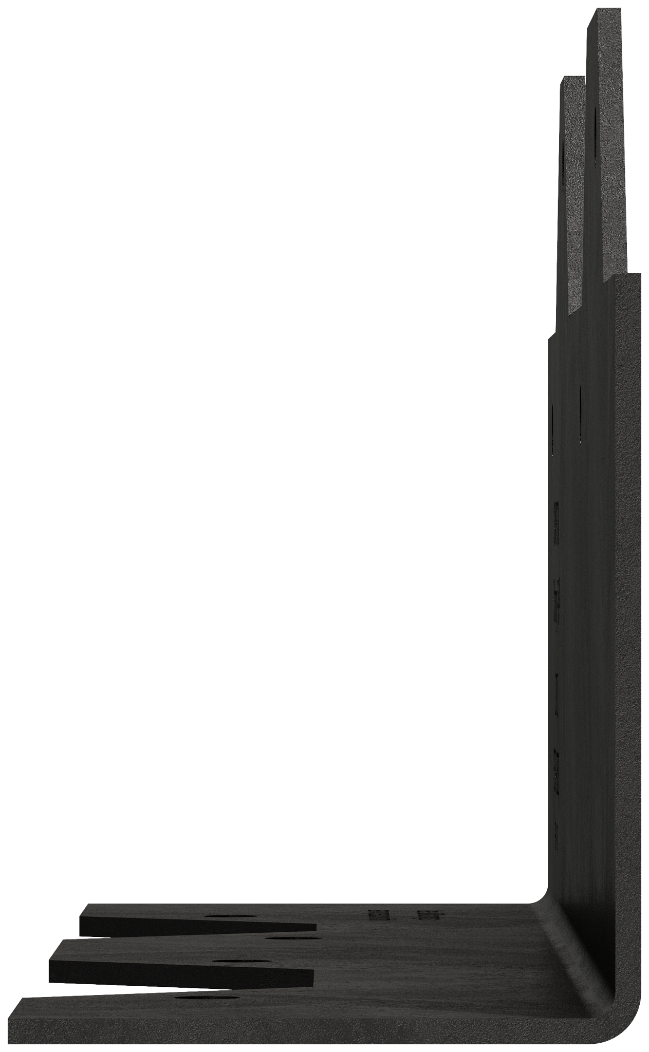 Simpson Strong-Tie L70PC Outdoor Accents® 7 in. 16-Gauge ZMAX®, Black Powder-Coated Reinforcing L Angle (Pack of 24)