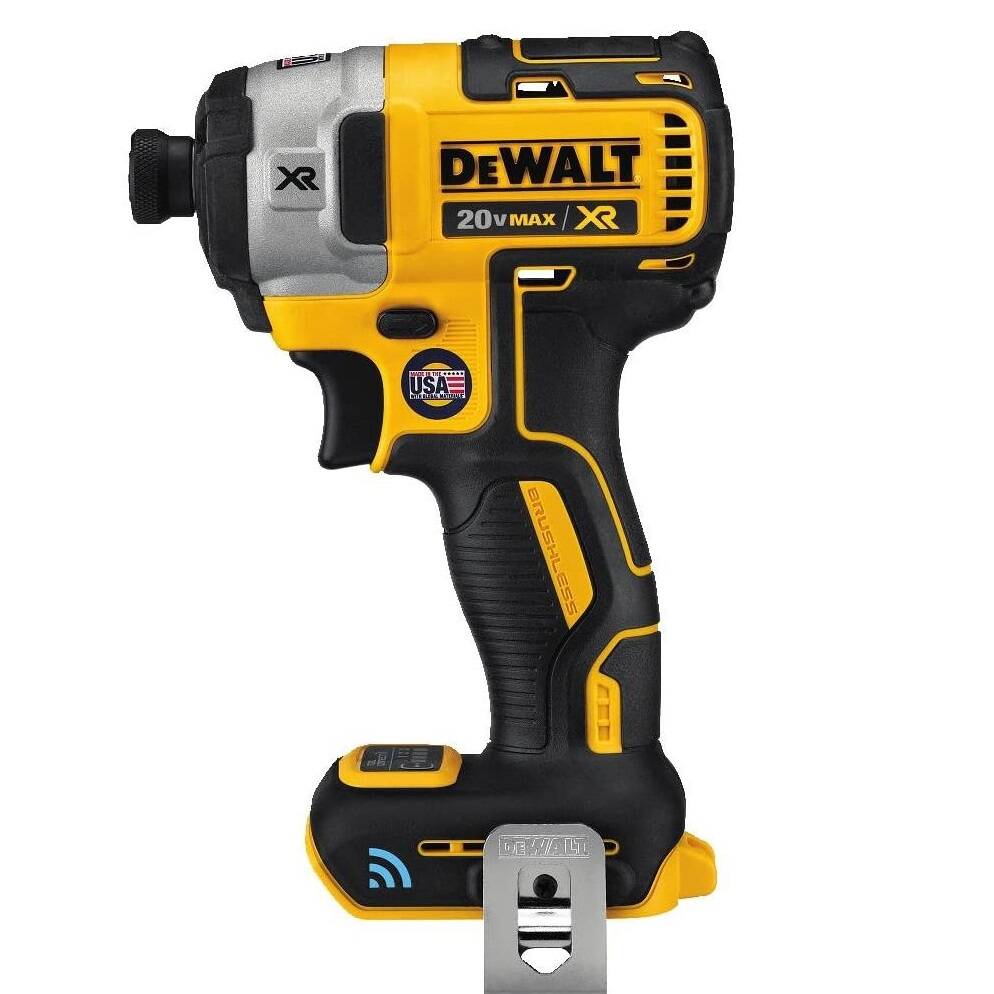 DEWALT DCF888B 20V MAX* XR Brushless Tool Connect Impact Driver + DEWALT DCB205-2CK 20V MAX* 5.0Ah Starter Kit With 2 Batteries