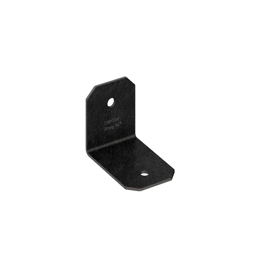 Simpson Strong-Tie APVA21 Outdoor Accents® Avant Collection™ ZMAX®, Black Powder-Coated 90° Angle for 2x