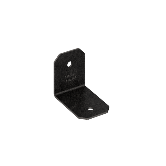 Simpson Strong-Tie APVA21 Outdoor Accents® Avant Collection™ ZMAX®, Black Powder-Coated 90° Angle for 2x