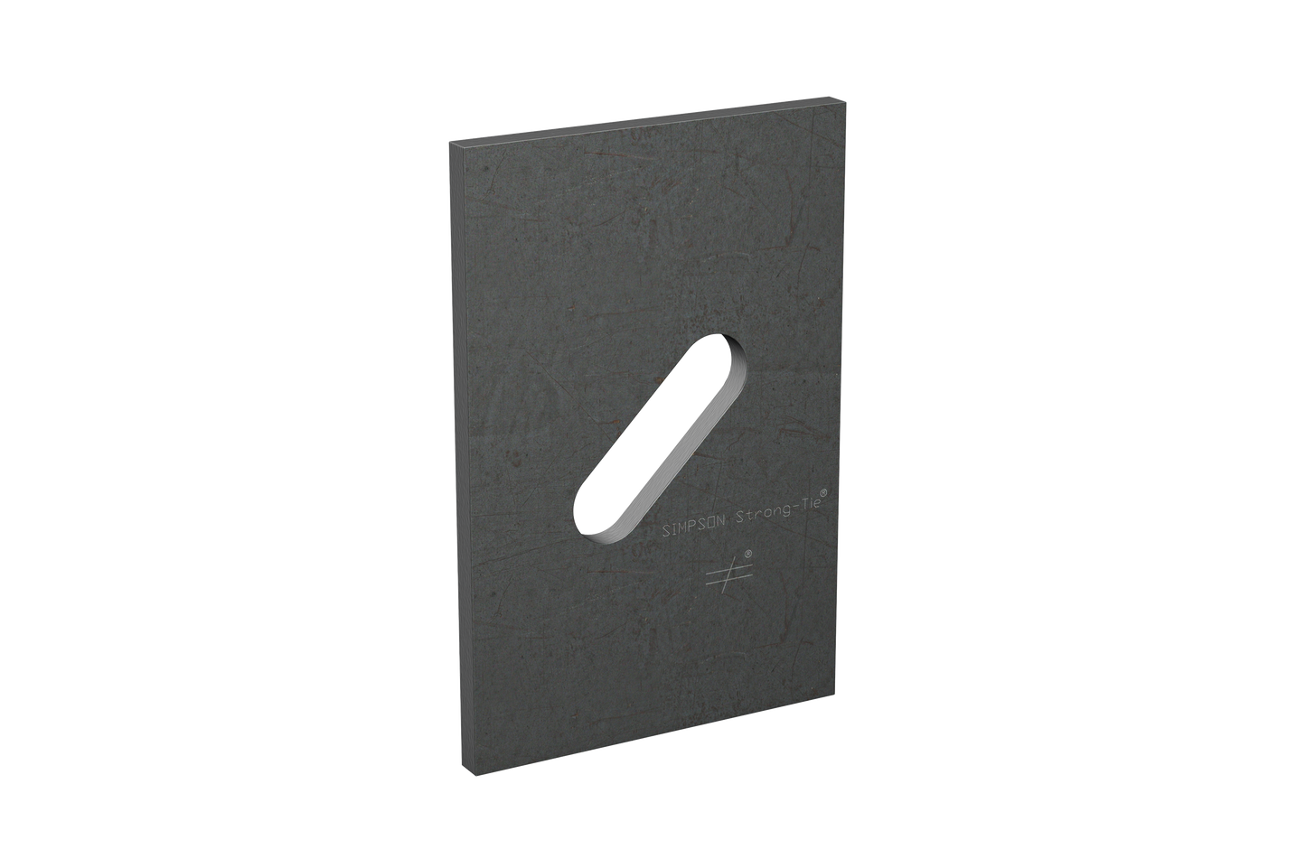 Simpson Strong-Tie BPS 1/2-6HDG BPS 3 in. x 4-1/2 in. HDG Slotted Bearing Plate with 1/2 in. Bolt Dia. (Pack of 1000)