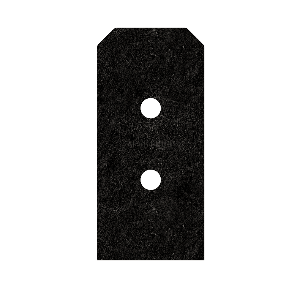 Simpson Strong-Tie APVB44DSP Outdoor Accents® Avant Collection™ ZMAX®, Black Post Base Side Plate for 4x (Qty-2)