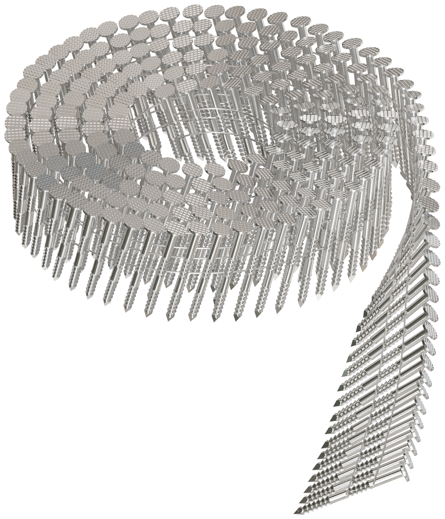 Simpson Strong-Tie T13A125SNJ 15° Wire Coil, Full Round Head, Ring-Shank Siding Nail — 1-1/4 in. Type 316 (1800-Qty)