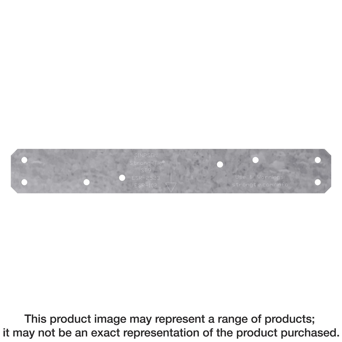 Simpson Strong-Tie ST22-R ST 21-5/8 in. 16-Gauge Galvanized Strap Tie (25-Qty) (Pack of 60)