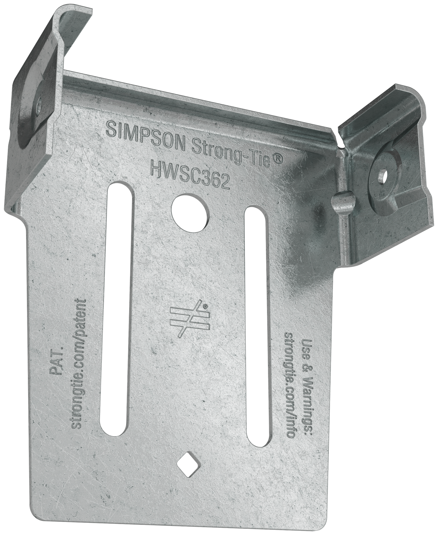 Simpson Strong-Tie HWSC362-KT HWSC™ 3-7/16 in. Head-of-Wall Slide-Clip Connector w/ Screws (50-Qty)