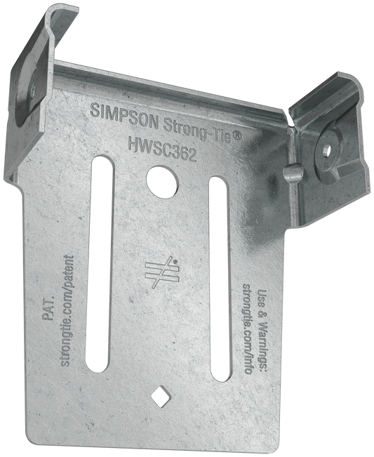 Simpson Strong-Tie HWSC362-KT HWSC™ 3-7/16 in. Head-of-Wall Slide-Clip Connector w/ Screws (50-Qty) (Pack of 48)