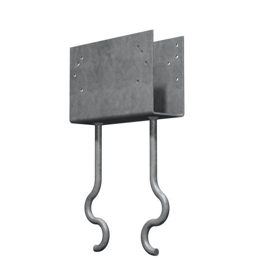 Simpson Strong-Tie CCQM5.50-SDSHDG CCQM® Hot-Dip Galvanized Column Cap for 5-1/2 in. Beam, with Strong-Drive® SDS Screws (Pack of 2)